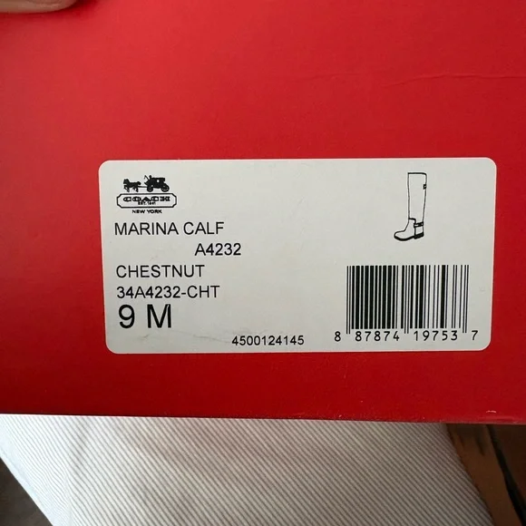 Coach Marina Calf Size 9 boots - Picture 6 of 7
